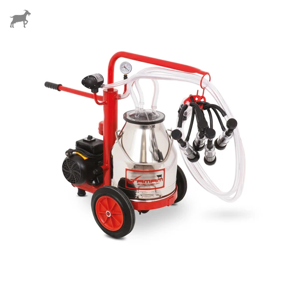 Tamam Ecomini İkili Keçi Süt Sağma Makinesi (Paslanmaz Güğüm-Kauçuk) (Kuru) ürün görseli