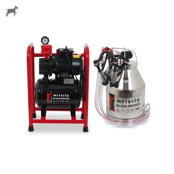 Melasty Tek Güğüm Üniteli Sabit Sistem Koyun Süt Sağma (Paslanmaz Güğüm-Kauçuk Memelik-Kuru) ürün görseli 1