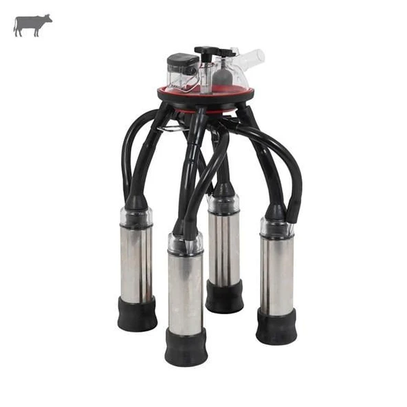 Melasty 240 cc Sağım Demeti (Yarım Tip Paslanmaz Kılıf/Ural Ø24 Uzun Meme Lastiği-Kauçuk) ürün görseli