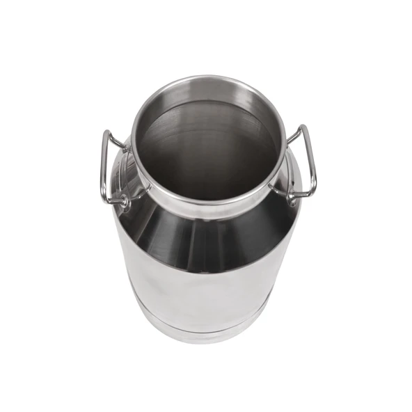 Melasty Süt Sağma Makinesi Paslanmaz Süt Güğümü (50 Litre İki Kulplu Kapaksız Ø208 mm Geniş Ağız) - Resim 2