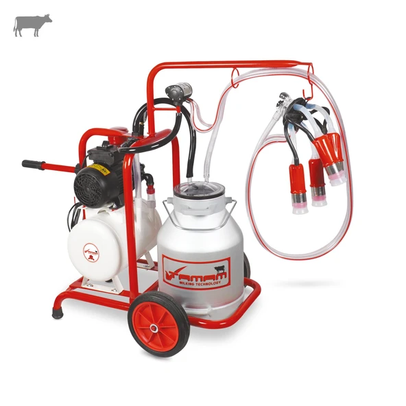 Tamam Tekli İnek Süt Sağma Makinesi (Alüminyum Güğüm-Silikon) (Kuru) ürün görseli