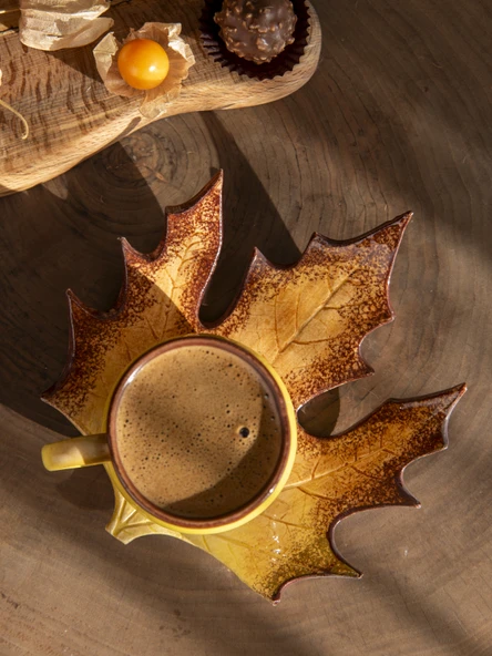 Çınar Handmade Kahve Fincanı Sarı-150 ml. - 7