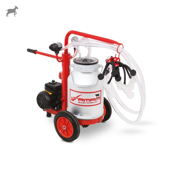 Tamam Ecomini İkili Keçi Süt Sağma Makinesi (Alüminyum Güğüm-Silikon) (Kuru) ürün görseli