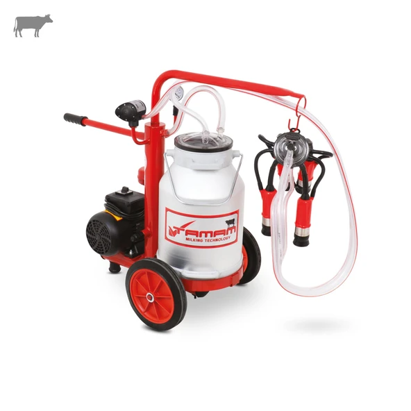 Tamam Ecomini Tekli İnek Süt Sağma Makinesi (Alüminyum Güğüm-Kauçuk) (Kuru) ürün görseli