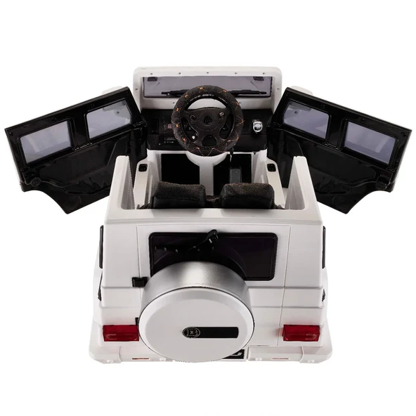 439 Akülü Uzaktan Kumandalı Jeep Sedef Beyaz - Resim 3