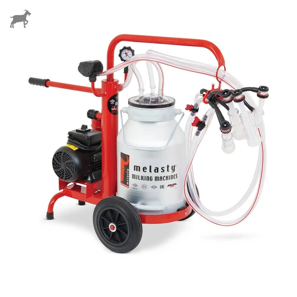 Melasty Ecomini İkili Keçi Süt Sağma Makinesi (Alüminyum Güğüm-Silikon) (Kuru) ürün görseli