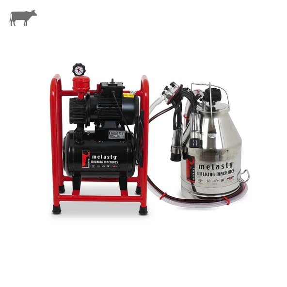 Melasty Tek Güğüm Üniteli Sabit Sistem İnek Süt Sağma (Paslanmaz Güğüm-Kauçuk Memelik-Kuru) ürün görseli