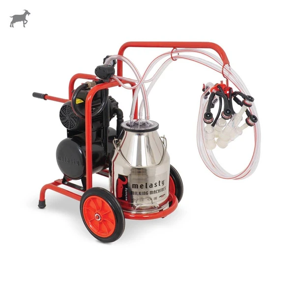 Melasty İkili Keçi Süt Sağma Makinesi (Paslanmaz Güğüm-Silikon) (Kuru) ürün görseli