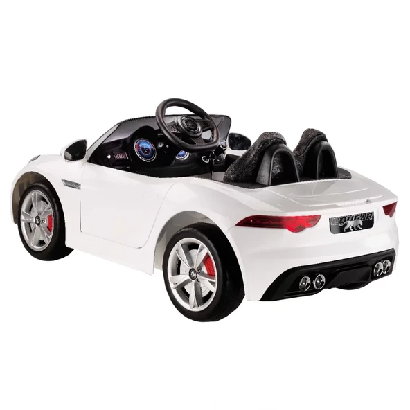 442 Cougar 12V Akülü Araba Beyaz - Resim 4