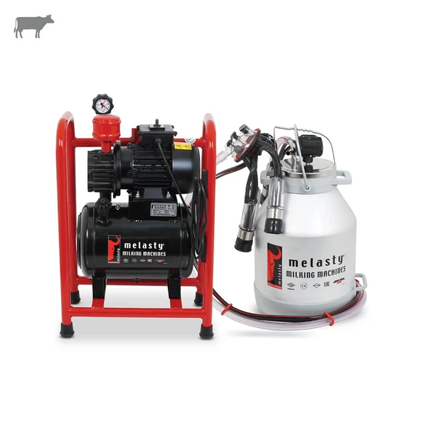 Melasty Tek Güğüm Üniteli Sabit Sistem İnek Süt Sağma (Alüminyum Güğüm-Kauçuk Memelik-Kuru) ürün görseli