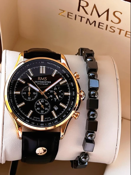 Romanson Deri Kordon İç Fonksiyonları Aktif 5 Atm Suya Dayanıklı Erkek Kol Saati AG1578.07