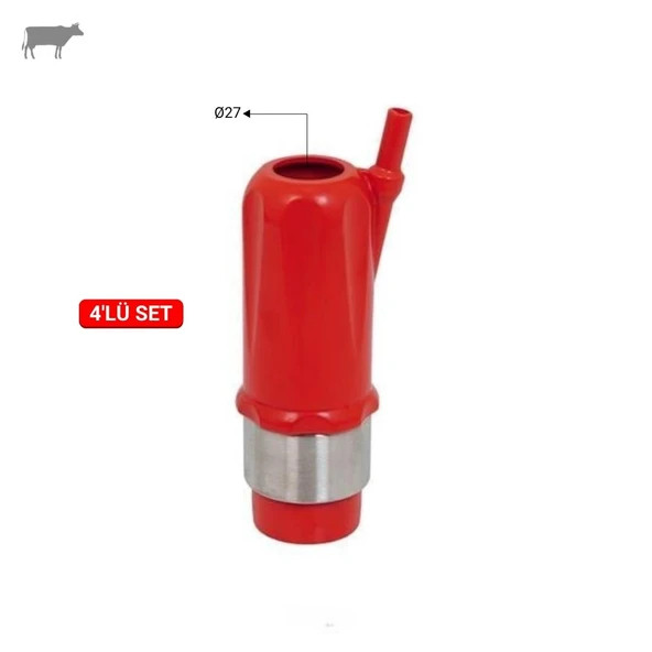 Melasty 27 Meme Lastiği Kılıfı (Kırmızı) (4'lü) ürün görseli