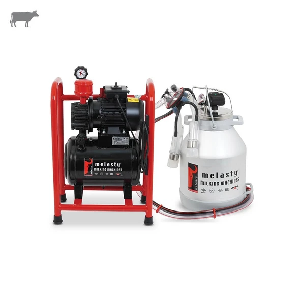 Melasty Tek Güğüm Üniteli Sabit Sistem İnek Süt Sağma (Alüminyum Güğüm-Silikon Memelik-Yağlı) ürün görseli