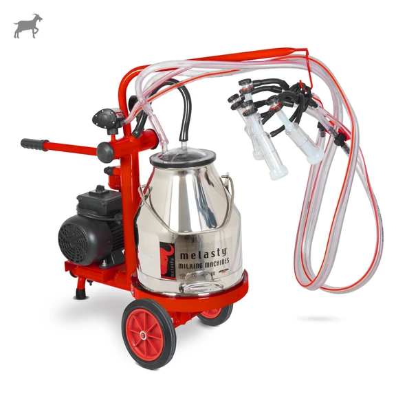 Melasty Ecomini Last Point İkili Keçi Süt Sağma Makinesi (Paslanmaz Güğüm-Silikon) (Kuru) ürün görseli