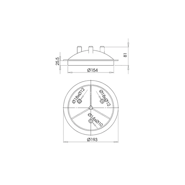 Melasty Süt Sağma Makinesi 30 Litre Etekli 3 Girişli Güğüm Kapağı - Resim 2