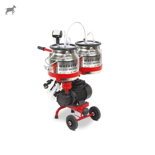Melasty Micro İkili Keçi Süt Sağma Makinesi (Çift Güğümlü) (Paslanmaz-Silikon) (Kuru) ürün görseli 1