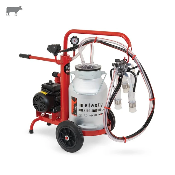 Melasty Ecomini Tekli İnek Süt Sağma Makinesi (Alüminyum Güğüm-Silikon) (Yağlı) ürün görseli