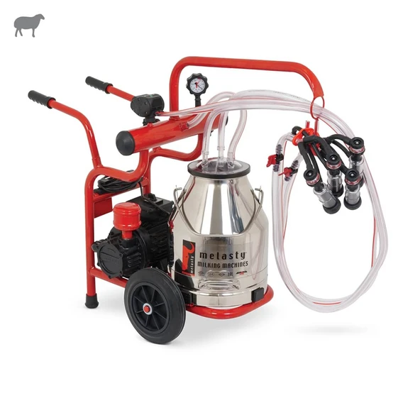 Melasty Junior İkili Koyun Süt Sağma Makinesi (Paslanmaz Güğüm-Kauçuk) (Yağlı) ürün görseli 1