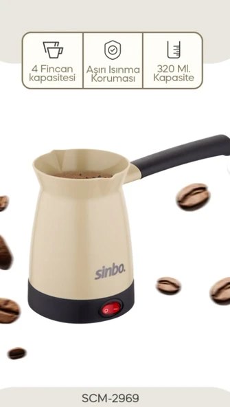Sinbo SCM-2969 Elektrikli Cezve - Resim 2
