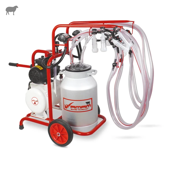 Tamam Dörtlü Koyun Süt Sağma Makinesi (Alüminyum Güğüm-Silikon) (Kuru) ürün görseli