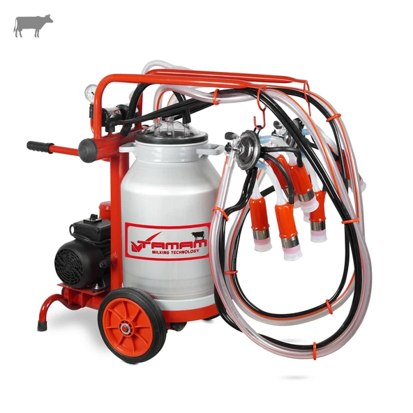 Tamam Ecomini İkili İnek Süt Sağma Makinesi (Alüminyum Güğüm-Silikon) (Kuru) ürün görseli
