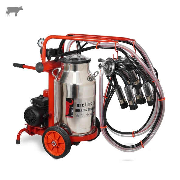 Melasty Ecomini İkili İnek Süt Sağma Makinesi (Paslanmaz Güğüm-Kauçuk) (Kuru) ürün görseli