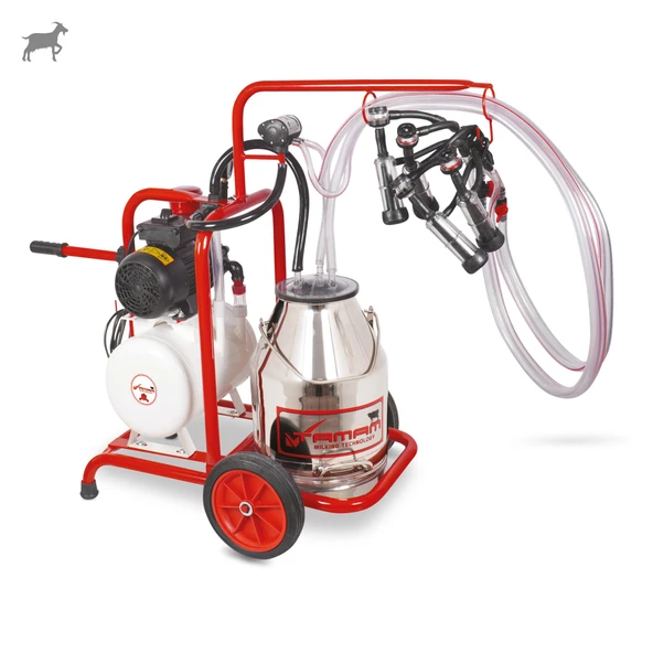 Tamam İkili Keçi Süt Sağma Makinesi (Paslanmaz Güğüm-Kauçuk) (Kuru) ürün görseli