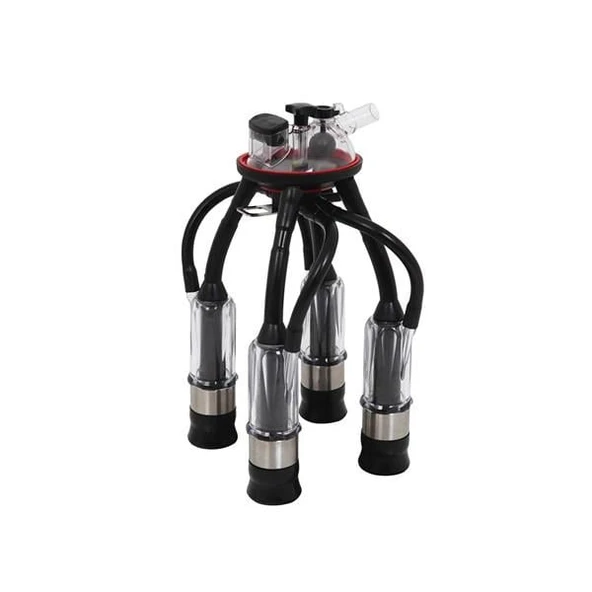 Melasty 240 cc Sağım Demeti (Şeffaf Kılıf/Durul Ø25 Uzun Meme Lastiği-Kauçuk) ürün görseli