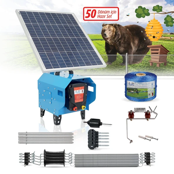 Puhu Compact Model Kuruluma Hazır Elektrikli Çit Sistemi (50 Dönümlük) (8 Joule) ürün görseli