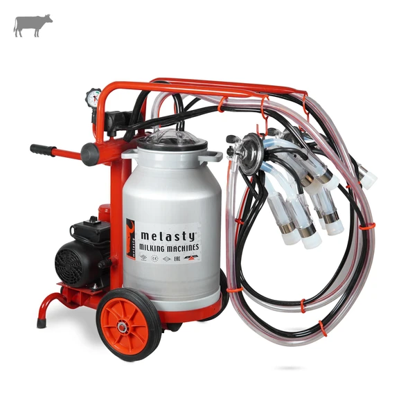 Melasty Ecomini İkili İnek Süt Sağma Makinesi (Alüminyum Güğüm-Silikon) (Kuru) ürün görseli