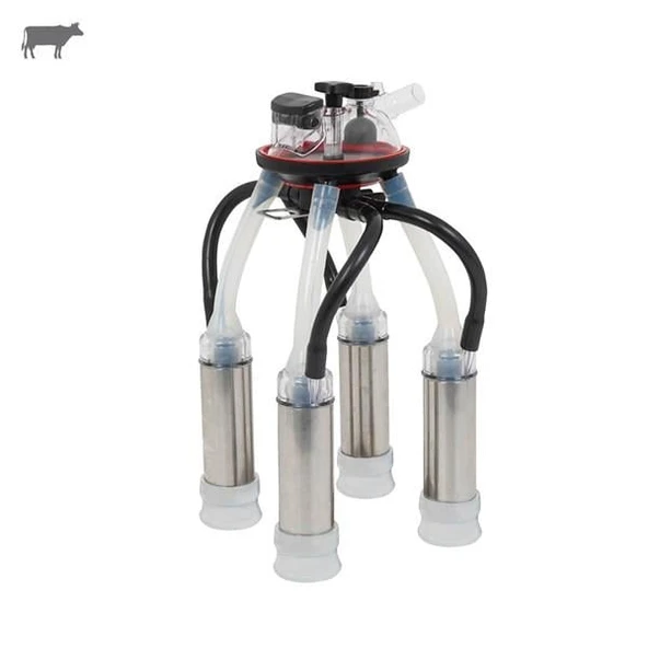 Melasty 240 cc Sağım Demeti (Paslanmaz Kılıf/Durul Ø25 Uzun Meme Lastiği-Silikon) ürün görseli