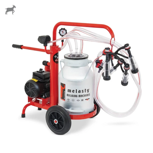 Melasty Ecomini İkili Keçi Süt Sağma Makinesi (Alüminyum Güğüm-Kauçuk) (Kuru) ürün görseli