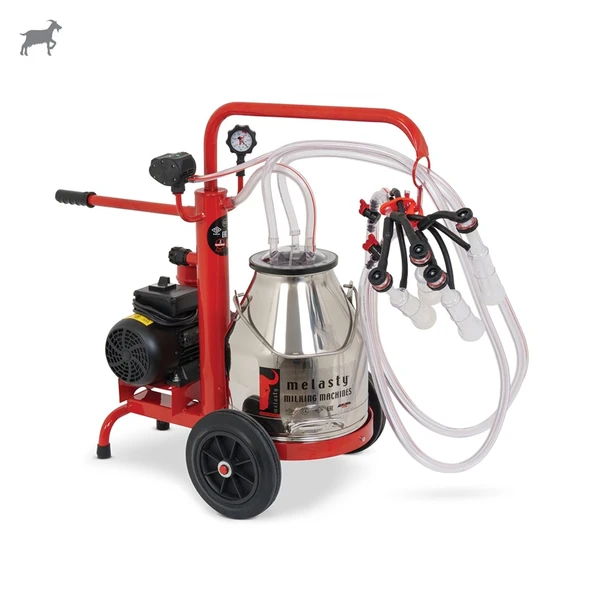 Melasty Ecomini İkili Keçi Süt Sağma Makinesi (Paslanmaz Güğüm-Silikon) (Yağlı) ürün görseli