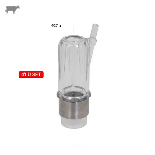 Melasty 27 Meme Lastiği Kılıfı (Şeffaf) (4'lü) ürün görseli 1