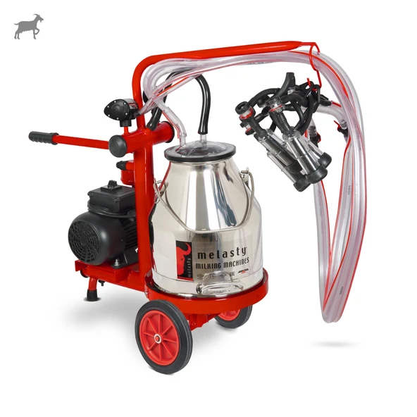 Melasty Ecomini Last Point İkili Keçi Süt Sağma Makinesi (Paslanmaz Güğüm-Kauçuk) (Kuru) ürün görseli 1