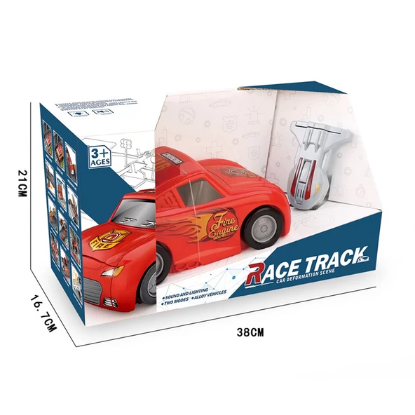 Işıklı ve Sesli Fırlatma Rampasına Dönüşebilen Araba - Resim 4