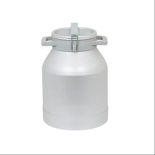 Melasty Süt Sağma Makinesi Alüminyum Süt Güğümü (50 Litre İki Kulplu Kapaklı Geniş Ağız) ürün görseli