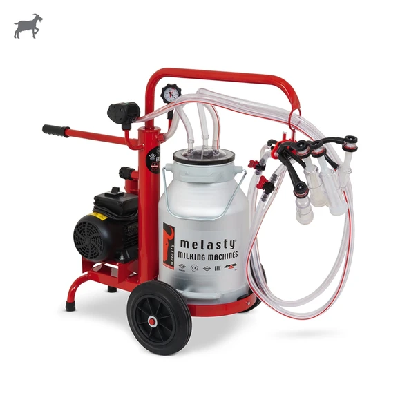 Melasty Ecomini İkili Keçi Süt Sağma Makinesi (Alüminyum Güğüm-Silikon) (Yağlı) ürün görseli