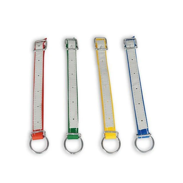 Melasty Küçükbaş Boyun Kayışı Delikli Derili (Kırmızı - 60 cm) ürün görseli 1