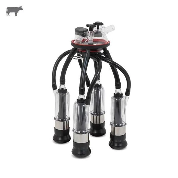 Melasty 240 cc Sağım Demeti (Şeffaf Kılıf/Colay Ø21 Kısa Meme Lastiği-Kauçuk) ürün görseli