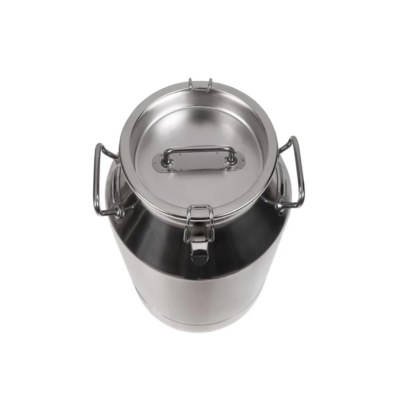 Melasty Süt Sağma Makinesi Paslanmaz Süt Güğümü (40 Litre İki Kulplu Kapaklı Ø208 mm Geniş Ağız) - Resim 2