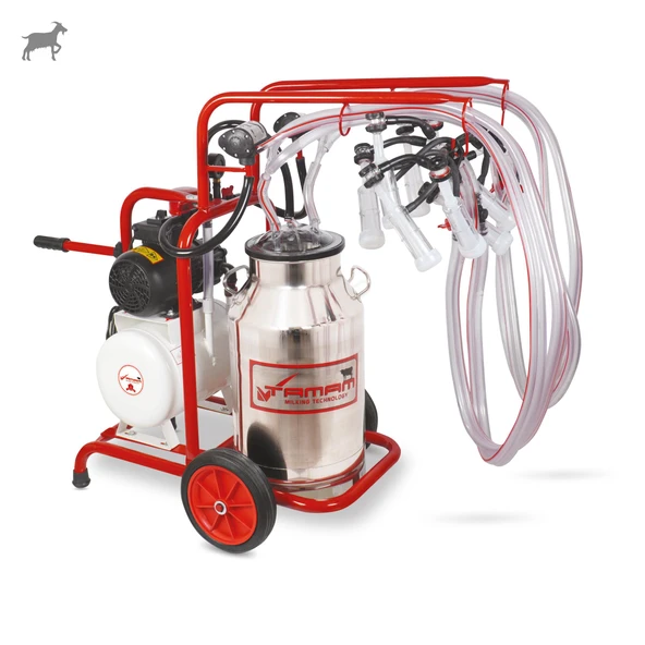 Tamam Dörtlü Keçi Süt Sağma Makinesi (Paslanmaz Güğüm-Silikon) (Kuru) ürün görseli