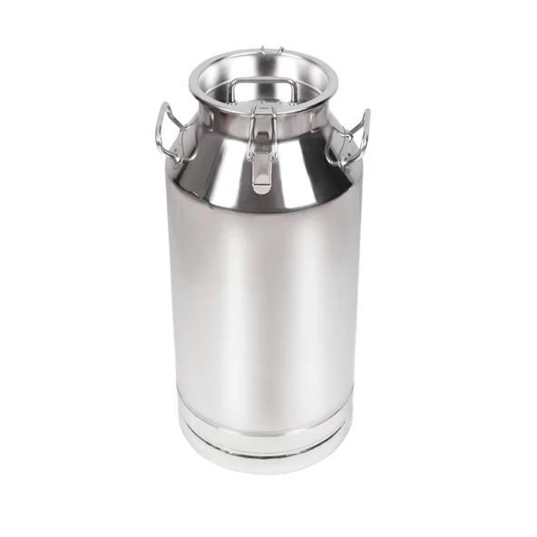 Melasty Süt Sağma Makinesi Paslanmaz Süt Güğümü (50 Litre İki Kulplu Kapaklı Ø208 mm Geniş Ağız) ürün görseli 1