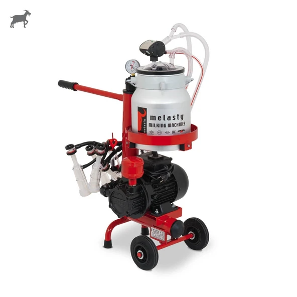 Melasty Micro İkili Keçi Süt Sağma Makinesi (Alüminyum Güğüm-Silikon) (Kuru) ürün görseli 1