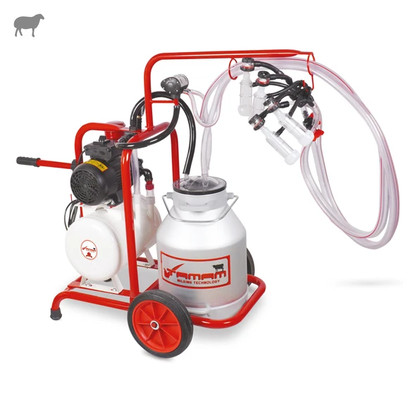 Tamam İkili Koyun Süt Sağma Makinesi (Alüminyum Güğüm-Silikon) (Yağlı) ürün görseli