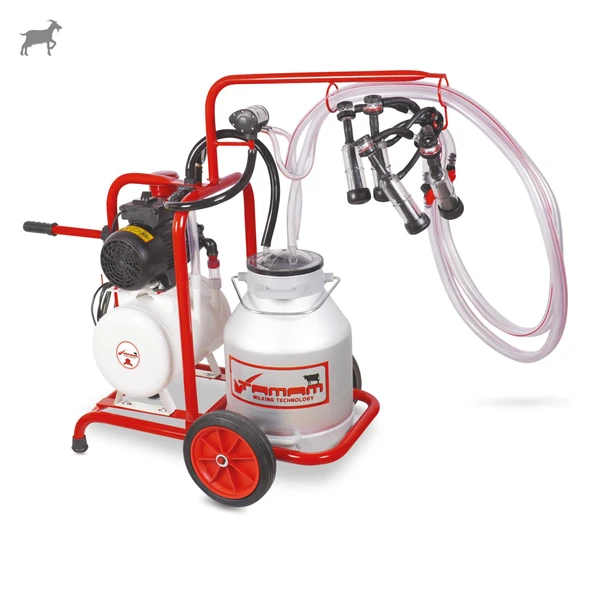 Tamam İkili Keçi Süt Sağma Makinesi (Alüminyum Güğüm-Kauçuk) (Yağlı) ürün görseli