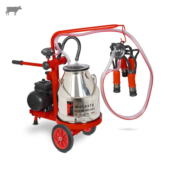 Melasty Ecomini Last Point Tekli İnek Süt Sağma Makinesi (Paslanmaz Güğüm-Kauçuk) (Kuru) ürün görseli 1