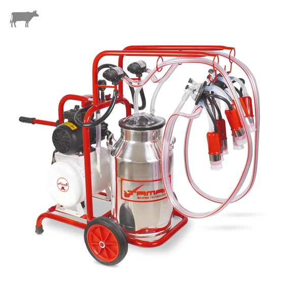 Tamam İkili İnek Süt Sağma Makinesi (Paslanmaz Güğüm-Silikon) (Kuru) ürün görseli