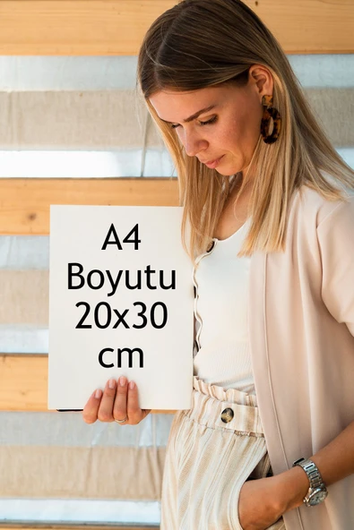 Dikkat Köpek Var Uyarı Levhası 3 mm Mdf 20x30 cm - 2