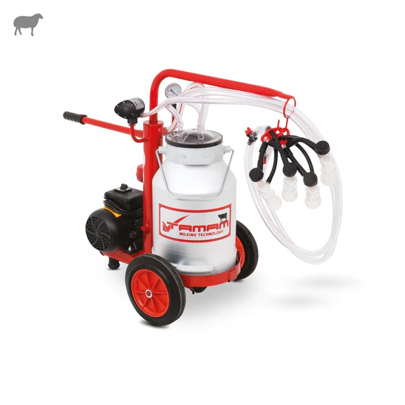 Tamam Ecomini İkili Koyun Süt Sağma Makinesi (Alüminyum Güğüm-Silikon) (Kuru) ürün görseli